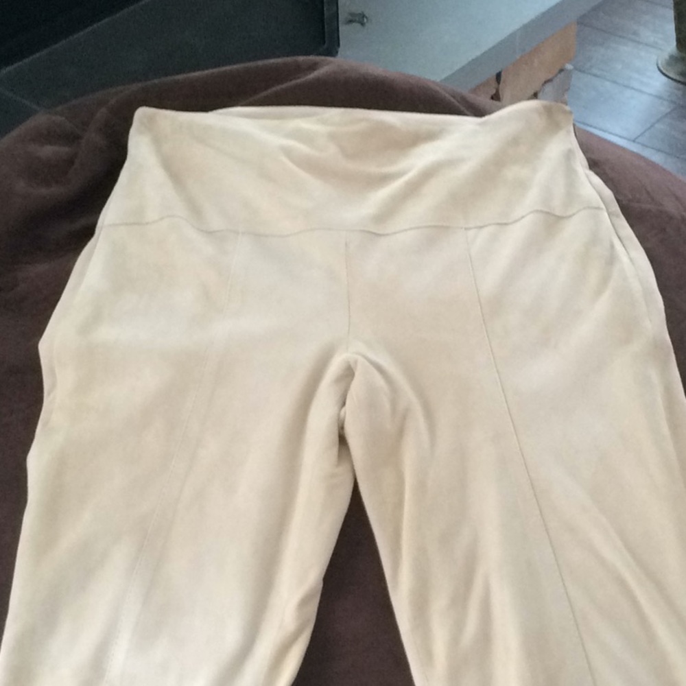 Carolina Herrera NY fully lined suede pants.